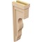 Ekena Millwork 5"W x 10"D x 30"H Thin Highland Rough Cedar Woodgrain TimberThane Corbel, Primed Tan CORUR05X10X30HLDRCPR - alternate 2